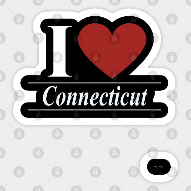 I Love Connecticut - Gift For Connecticuter From Connecticut Sticker by giftideas